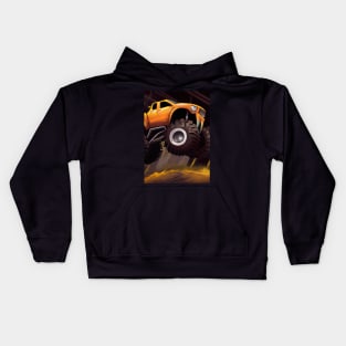 Monster Truck in Arena Kids Hoodie